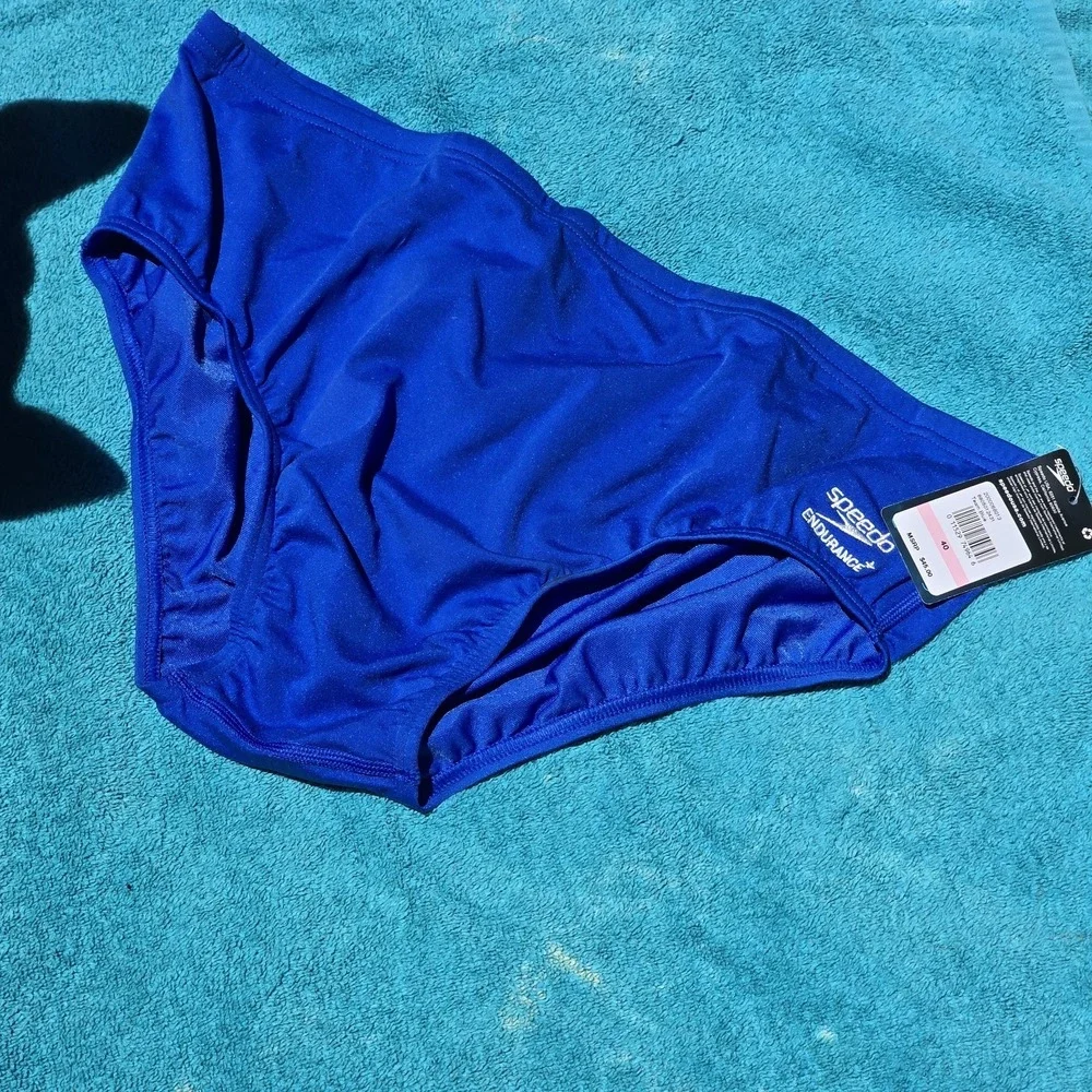 Speedo Men Royal blue Essential Endurance Swim Bikini Brief Swimwear Size 40 NWT